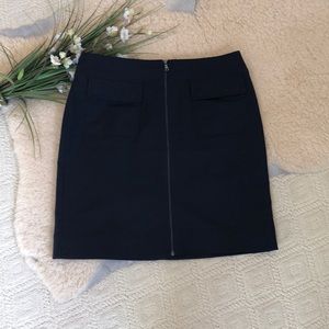 Ann Taylor navy blue 99% cotton skirt
